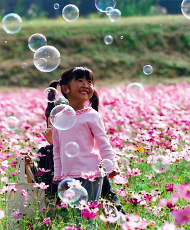 夢をシャボン玉に乗せて