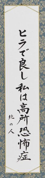 ヒラで良し私は高所恐怖症