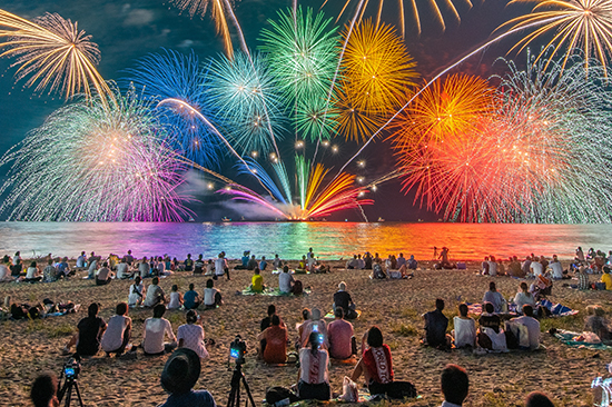夜空に見惚れて
