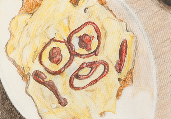 幸せなオムライス