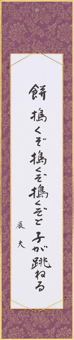 餅搗くぞ搗くぞ搗くぞと子が跳ねる