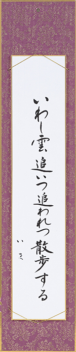 いわし雲追いつ追われつ散歩する